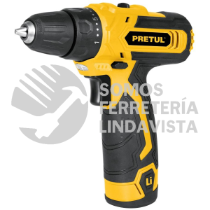 27078 TALI-12PC TALADRO INALAMBRICO COMPACTO 3/8" BATERIA IONLITIO 12 V PRETUL