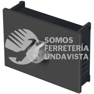 47995 TV15-EN TOMA DE TELEVISION 1.5 MODULOS LINEA ESPAÑOLA NEGRO VOLTECK