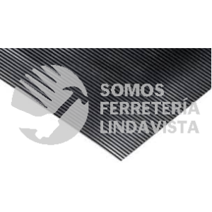 LINO-NEG1 PISO DE LINOLEUM ESTRIADO NEGRO 1MT DE ANCHO NACIONAL