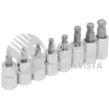 4990BDM JUEGO DE DADOS CON PUNTA HEXAGONAL TIPO BOLA CUADRO DE 3/8", METRICOS, 8 PIEZAS URREA