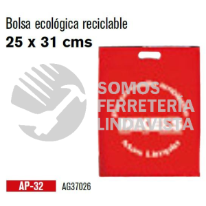 AP-32 BOLSA ECOLOGICA RECICLABLE (25X31 CM) MIKELS