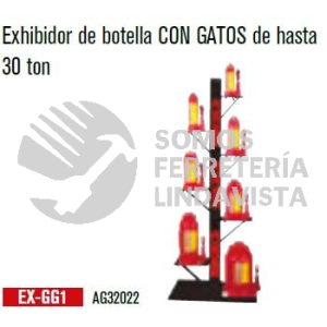 EX-GG1 EXHIBIDOR DE BOTELLA CON GATOS DE HASTA 30 TONELADAS MIKELS