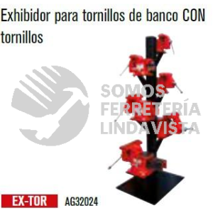 EX-TOR EXHIBIDOR PARA TORNILLOS DE BANCO CON TORNILLOS MIKELS