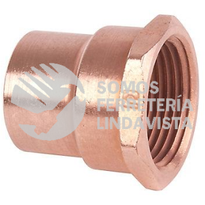 103-19 CONECTOR DE COBRE ROSCA INTERIOR 3/4" 19MM NACOBRE