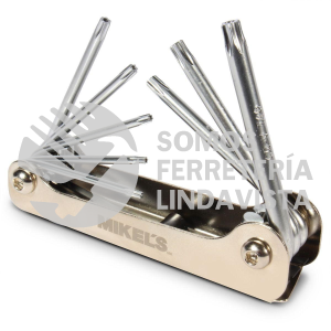 JTN-8 JUEGO DE LLAVES TORX TIPO NAVAJA 8 PIEZAS MIKELS