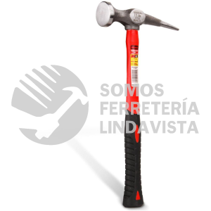 MLPL-11 MARTILLO PARA LAMINERO DESABOLLADOR PUNTA LARGA MANGO DE FIBRA DE VIDRIO 11 OZ MIKELS