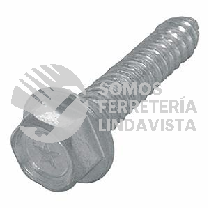 136207090 PIJA CABEZA HEXAGONAL GALVANIZADA #12 X 1-1/2" CN
