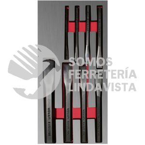 CH122L JUEGO DE 8 CINCELES CON BANDEJA LAMINADA URREA