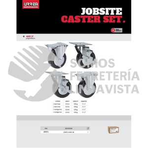 JBREF1 JUEGO DE 4 RUEDAS 5" PARA BAUL DE TRABAJO URREA