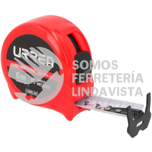 1586LHG FLEXOMETRO CON CARCASA DE PLASTICO 6 M X 25 MM GRANEL URREA