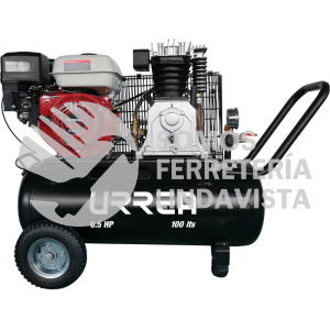 COMP9100A COMPRESOR DE AIRE ELECTRICO A GASOLINA 100 LT 6.5 HP URREA