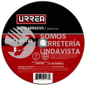AMCS04 DISCO ABRASIVO TIPO 1 PARA METAL 4-1/2" X 1/16" URREA