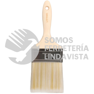 19B40 BROCHA DE CERDAS DE POLIESTER CON MANGO DE MADERA DE 4" URREA