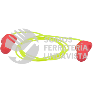 USTO3 TAPONES DESECHABLES DE ALTA VISIBILIDAD COLOR ROJO PARA OIDOS SNR 32 DB URREA