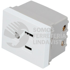 P611B CONTACTO ATERRIZADO 1/2, LINEA PREMIUM, COLOR BLANCO SURTEK