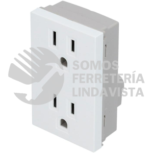 P612B CONTACTO DUPLEX 1/1, LINEA PREMIUM, COLOR BLANCO SURTEK