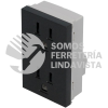 P612N CONTACTO DUPLEX 1/1, LINEA PREMIUM, COLOR NEGRO SURTEK