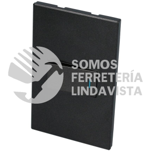P619N PLACA 1 SWITCH 1/3, LINEA PREMIUM, COLOR NEGRO SURTEK