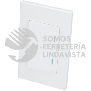 P622B PLACA 2 SWITCH 1/2, LINEA PREMIUM, COLOR BLANCO SURTEK