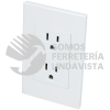 P627B PLACA CONTACTO DUPLEX, LINEA PREMIUM, COLOR BLANCO SURTEK