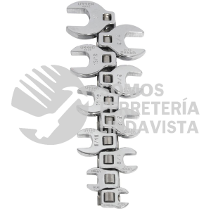 4900-10 JUEGO DE LLAVES PATA DE CUERVO CUADRO DE 3/8", EN PULGADAS, 10 PIEZAS URREA