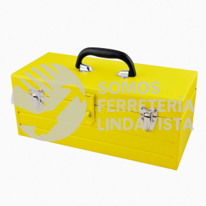 CM20 CAJA PORTAHERRAMIENTAS METALICA AMARILLA CON CHAROLA 19" X 7" X 6" SURTEK