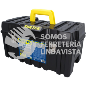 CPS20 CAJA PORTAHERRAMIENTAS PLASTICA COMPACTA CON BROCHES METALICOS 21" X 10" X 10" SURTEK