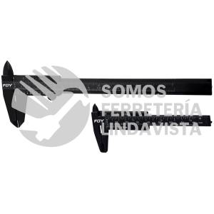 142070 JUEGO DE CALIBRADORES PIE DE REY VERNIER PLASTICOS 3" Y 6" FOY