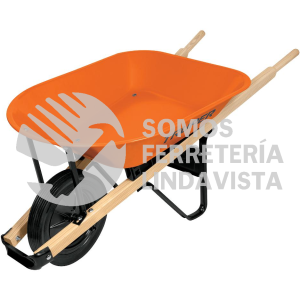 11750 CAT-45WSO CARRETILLA 4 5 FT3 MANGOS/MADERA 1-3/4" LLANTA SOLIDA TRUPER