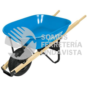 11760 CAT-50WS CARRETILLA 5 5 FT3 MANGOS/MADERA 1-3/4" LLANTA LIGERA TRUPER