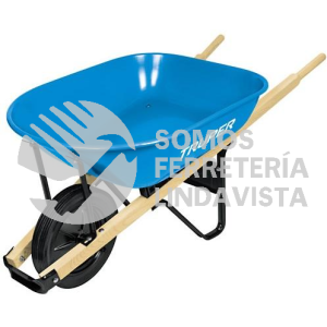 11762 CAT-50WSO CARRETILLA DE 5 5 FT3 (80 LITROS) CON MANGOS DE MADERA TRUPER