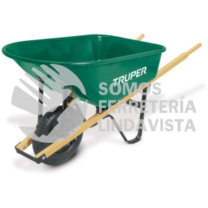 19802 TL-6 CARRETILLA 6 FT3 MGOS/MADERA 1-1/2" LLANTA LIGERA TRUPER