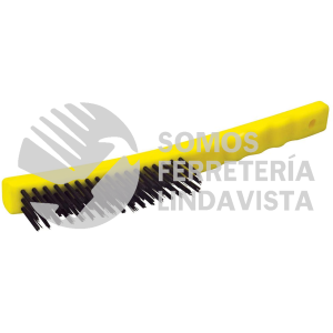 123261 CEPILLO DE ALAMBRE DE ACERO AL ALTO CARBON CON 3X17 FILAS DE PINCELES CON MANGO SURTEK
