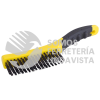 123278 CEPILLO DE ALAMBRE DE ACERO AL ALTO CARBON CON 4X16 FILAS DE PINCELES CON MANGO BIMATERIAL SURTEK