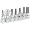 F51H00M JUEGO DE 7 DADOS CON PUNTA HEXAGONAL METRICOS CUADRO DE 3/8", 6 PUNTAS SURTEK
