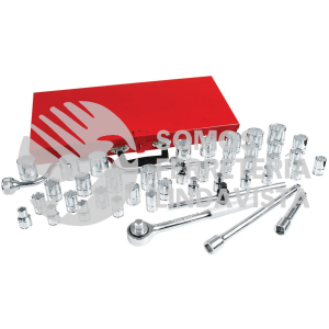5400SM JUEGO DE DADOS Y ACCESORIOS CUADRO DE 1/2" COMBINADO, 44 PIEZAS URREA