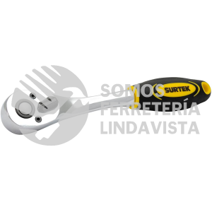 F5149X MATRACA REVERSIBLE PARA DADO CUADRO DE 3/8", CABEZA TIPO PERA, MANGO BIMATERIAL SURTEK