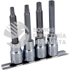 F5800TL JUEGO DE 4 DADOS PUNTA LARGA TORX CUADRO DE 1/2" SURTEK