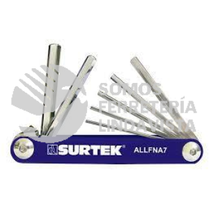 ALLFNA7 JUEGO DE 7 LLAVES TORX TIPO NAVAJA SURTEK