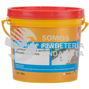 568520 ACRIL TECHO POWER 4 AÑOS ROJO 3 8 L SIKA CONSTRUCCION