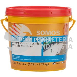 568524 ACRIL TECHO POWER 6 AÑOS BLANCO 3 8 L SIKA CONSTRUCCION