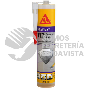 609569 SIKAFLEX-112 CRYSTAL CLEAR TRANSPARENTE CARTUCHO 290ML SIKA CONSTRUCCION