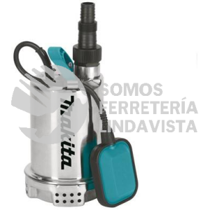 PF0403 BOMBA DE AGUA SUMERGIBLE 1/2 HP, (AGUA LIMPIA)ALT 6 5M, BOMBEO 120L/MIN, SUCCION Y DESCARGA 5/32" CARCAZA ACERO INOXIDABLE 400W MAKITA
