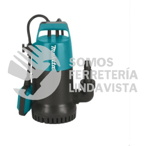 PF0800 BOMBA DE AGUA SUMERGIBLE 1 HP, (AGUA LIMPIA),ALT 9M, BOMBEO 220L/MIN, SUCCION Y DESCARGA 3/8" 800W MAKITA
