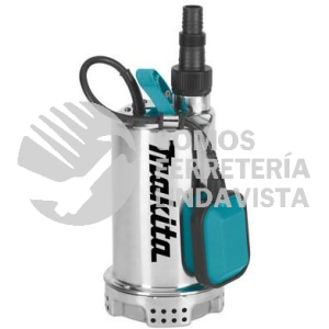 PF1100 BOMBA DE AGUA SUMERGIBLE 1-1/2 HP, (AGUA LIAMPIA),ALT 9M, BOMBEO 250L/MIN, SUCCION Y DESCARGA 3/8" CARCAZA ACERO INOXIDABLE 1100W MAKITA