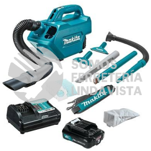 CL121DWA ASPIRADORA FLUJO AIRE 1 3M/MIN LI-ION BAT 2 0 A H Y CARG C/BOQUILLAS, 12V MAKITA