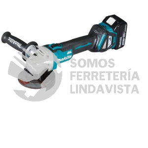 DGA462ZU MINIESMERIL 115MM 4-1/2" 8 500 RPM M/BL IND BAT LI-ION S/BAT Y CARG (BLUETHOOTH) 18V MAKITA