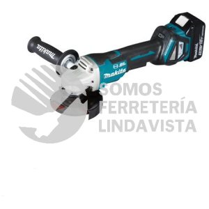 DGA468ZU MINIESMERIL 115MM 4-1/2" 8 500 RPM M/BL IND BAT LI-ION S/BAT Y CARG SWITCH TIPO PALETA C/FRENO (BLUETHOOTH) 18V MAKITA