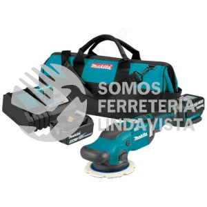 DPO500RTE PULIDORA ORBITAL EXENTRICA 5" 0-6,800 RPM,M/BL LI-ION 2 BAT 5 0 A H Y CARG, SWITCH TIPO PALETA MALETA LONA 18V MAKITA