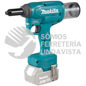 DRV150Z PISTOLA REMACHADORA 4 8MM 3/32" A 3/16" M/BL LI-ION S/BAT Y CARG C/NARIZ, COLET DE REPUESTO C/LUZ, FRENO 18V MAKITA